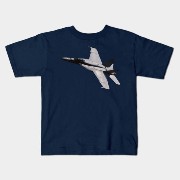 F/A-18E Super Hornet no background Kids T-Shirt by acefox1